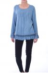 TUNIEK VLOEISTOF 6031 BLAUW