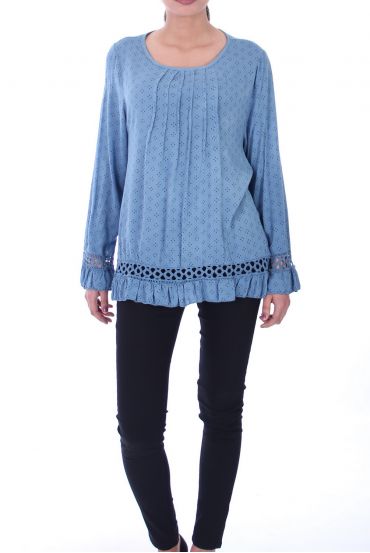 TUNIEK VLOEISTOF 6031 BLAUW