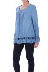 TUNIEK VLOEISTOF 6031 BLAUW