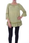 TUNIC NECKLINE ELASTIQUEE 6029 GREEN