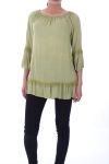 TUNIC NECKLINE ELASTIQUEE 6029 GREEN