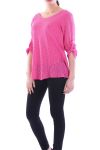 T-SHIRT BACK LACE 6030 FUSHIA