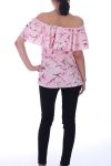 BOVEN PRINT BLOEMEN 9002 ROZE