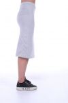 SKIRT WITH STRIPE 9003 GREY