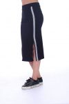 SKIRT WITH STRIPE 9003 BLACK