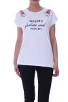 T-SHIRT DE LA FLOR 9007 BLANCO