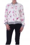 JACKE GEDRUCKT FLORAL 9005 SCHWARZ