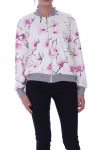 JACKE GEDRUCKT FLORAL 9005 SCHWARZ