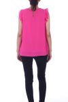 TOP ESCOTE DE CUENTAS 9023 FUSHIA