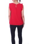 TOP AUSSCHNITT PERLEN 9023 ROT