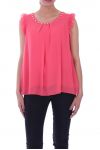 TOP DE ESCOTE PERLAS DE CORAL 9023