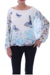 TOP CLOAKING DRUCKT 9026 BLAU