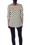 TOP A POIS 9034 JAUNE