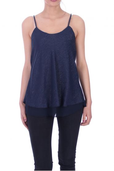 TOP MIT GLANZ-EFFEKT 9036-MARINE-BLAU