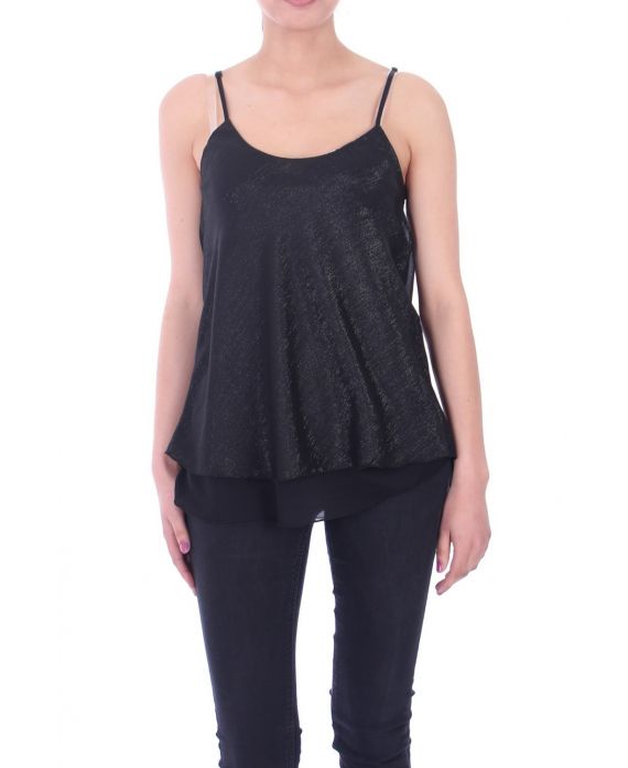 TOP BRILLANTE EFECTO 9036 NEGRO