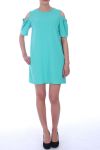 TUNIC DRESS SHOULDER BEADS 9042 GREEN