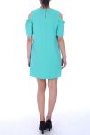 TUNIC DRESS SHOULDER BEADS 9042 GREEN