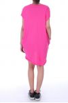 TUNIC DRESS BEADED 9039 FUSHIA