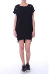 TUNIC DRESS BEADED 9039 BLACK