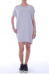 ROBE TUNIQUE PERLES 9039 GRIS