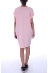 KLEID TUNIKA PERLEN 9039 ROSA