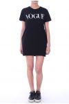 TUNIC DRESS VOGUE PEARLS 9040 BLACK