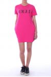 KLEID-TUNIKA-VOGUE PERLEN 9040 FUSHIA