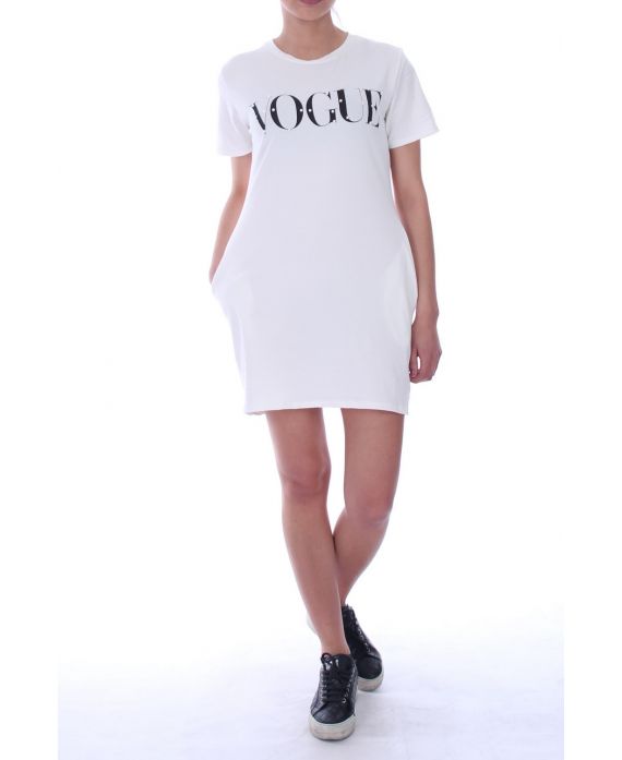 TÚNICA VESTIDO DE VOGUE PERLAS 9040 BLANCO