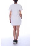 KLEID-TUNIKA-VOGUE PERLEN 9040 WEIß