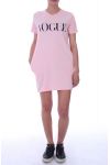 KLEID-TUNIKA-VOGUE PERLEN 9040 ROSA