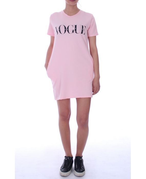 KLEID-TUNIKA-VOGUE PERLEN 9040 ROSA