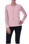 TOP BIJOU PERLES 6092 ROSE