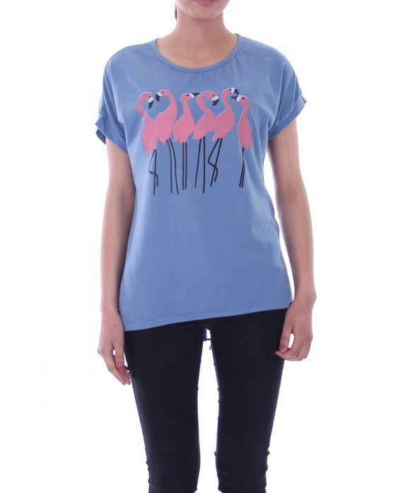 T-SHIRT PRINTS 9015 BLAUW