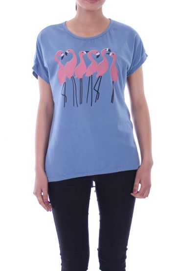 T-SHIRT PRINTS 9015 BLAUW