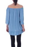 TUNIC BEADED 9031 BLUE