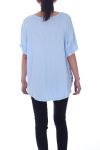 TOP STAMPA PIZZO 9016 BLU