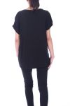 T-SHIRT MIT STRASS-9018 SCHWARZ