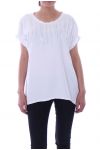 T-SHIRT MIT STRASS-9018 WEIß