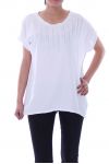 T-SHIRT MET STRASS 9018 WIT