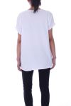 T-SHIRT STRASS 9018 BLANC