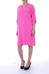 TUNIC DRESS BEADED 9019 FUSHIA