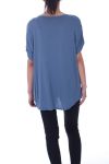 T-SHIRT FEDERN STRASS 9029 BLAU