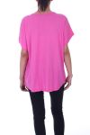 T-SHIRT DE ESTRELLA LENTEJUELAS 9033 FUSHIA