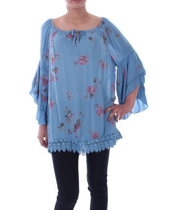 TUNIEK BOHEMIENNE 9032 BLAUW