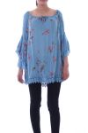 TUNIEK BOHEMIENNE 9032 BLAUW