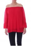 TUNIC NECKLINE ELASTIQUEE 9027 RED