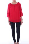 TUNIC NECKLINE ELASTIQUEE 9027 RED