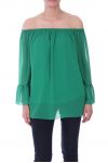 TUNIC NECKLINE ELASTIQUEE 9027 GREEN