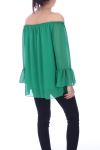 TUNIC NECKLINE ELASTIQUEE 9027 GREEN