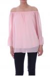 TUNIC NECKLINE ELASTIQUEE 9027 PINK